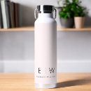 Search for monogram water bottles Modern minimalist