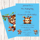 Search for monkey party invitations Jungle