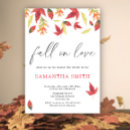 Search for fall leaves bridal shower invitations Elegant
