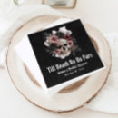 Search for black floral napkins Watercolor