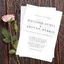 Search for nontraditional wedding invitations Black and white