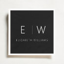 Search for black on white napkins Modern minimalist