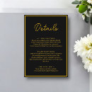 Search for black and gold reception invitations Minimal