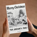 Search for unique funny christmas cards Black and white