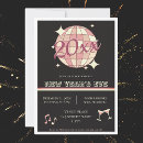 Search for disco new years party invitations Black