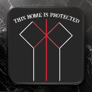 Search for magical symbols stickers Black and white