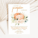 Search for sweet little pumpkin baby shower invitations Autumn