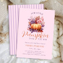 Search for little pumpkin on the way invitations Mum to be