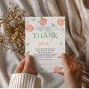 Search for peach thank you cards One sweet peach