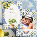 Search for italian wedding invitations Blue and yellow