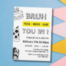 Search for 17th for boy birthday invitations Funny