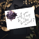 Search for gothic bridal party proposal cards Floral