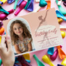Search for silhouette birthday invitations Ballerina