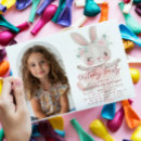 Search for little bunny birthday invitations Baby girl