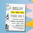 Search for funny teen invitations Bruh