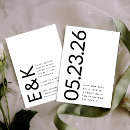 Search for non photo save the dates Black and white