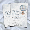 Search for up away baby shower invitations Whimsical