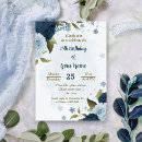 Search for lights birthday invitations Dusty blue