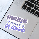Search for mom drinking stickers Retro