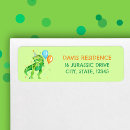 Search for cute dinosaur return address labels Trex