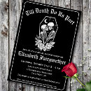 Search for til death do us bridal shower invitations Skeleton