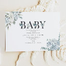 Search for dusty blue baby boy shower invitations Blue and white