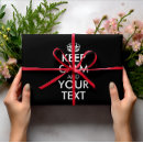 Search for keep calm wrapping paper Cool