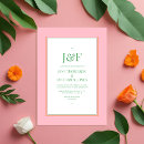 Search for pink and orange wedding invitations Trendy