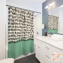 Search for 1950s shower curtains Atomic era