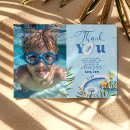 Search for swimming thank you cards Tropical