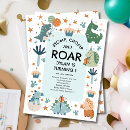 Search for dinosaur roar invitations First