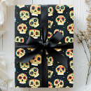 Search for sugar skull wrapping paper Pattern