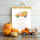 Search for pumpkin truck invitations Rustic