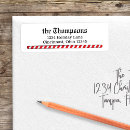 Search for north pole return address labels Red and white