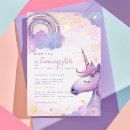 Search for girls 5th birthday invitations Unicorn