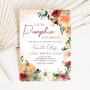Search for rustic pumpkin baby shower invitations Orange
