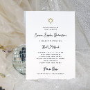 Search for black white bar bat mitzvah invitations Elegant