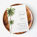 Search for beachy bridal shower invitations Palm tree