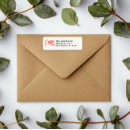 Search for traditional return address labels Typography