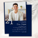 Search for blue 21st birthday invitations Simple