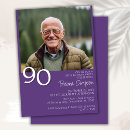 Search for 90th birthday photo Purple