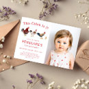 Search for rooster birthday invitations Rustic