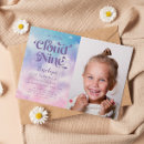 Search for girls 9th birthday invitations On cloud nine