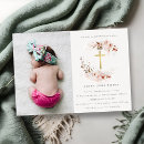 Search for burgundy christening invitations Botanical
