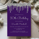 Search for silver 30th birthday invitations Glam