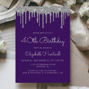 Search for glam 40th birthday invitations Sparkle