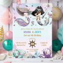 Search for mermaid and pirate birthday invitations Joint party