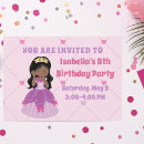 Search for african american princess birthday invitations Pretty