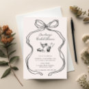 Search for ribbon bridal shower invitations Hand drawn