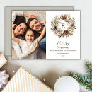 Search for monogrammed christmas cards Watercolor